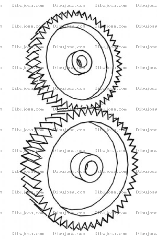 Dibujo para colorear Colorear Engranajes