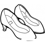 Dibujo para colorear Zapatos De Tacon De Mujer Para Pintar Y Colorear