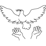 Dibujo para colorear La Paloma Del Espiritu Santo Para Colorear