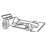 Dibujo para colorear Colorear Carro Formula1