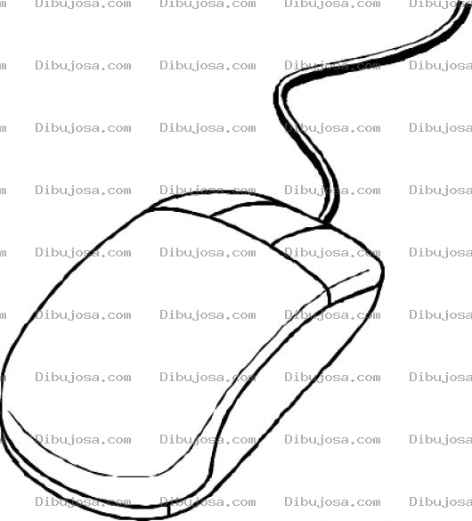 Dibujo para colorear Dibujo De Un Mouse De Computadora Para Colorear