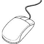 Dibujo para colorear Dibujo De Un Mouse De Computadora Para Colorear