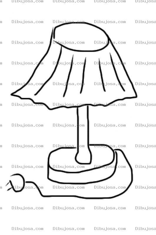 Dibujo para colorear Colorear Lampara