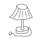 Dibujo para colorear Colorear Lampara