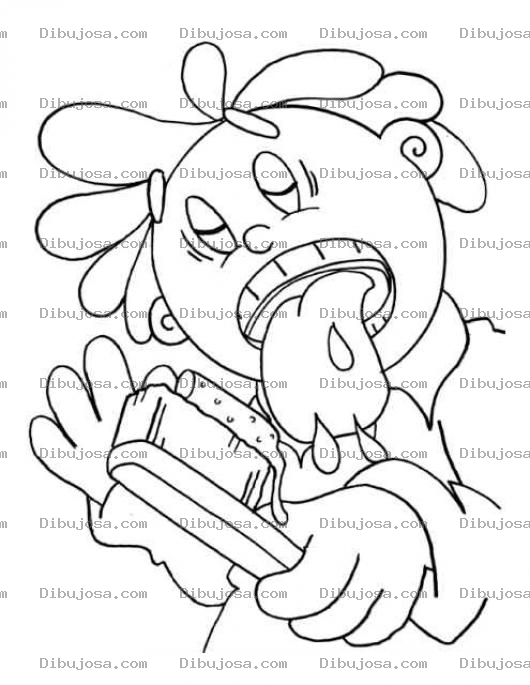 Dibujo para colorear Dibujo De Hombre Lavandose La Lengua Con Un Cepillo De Dientes Para Pintar Y Colorear Pasta De Dientes En Un Cepillo Dental