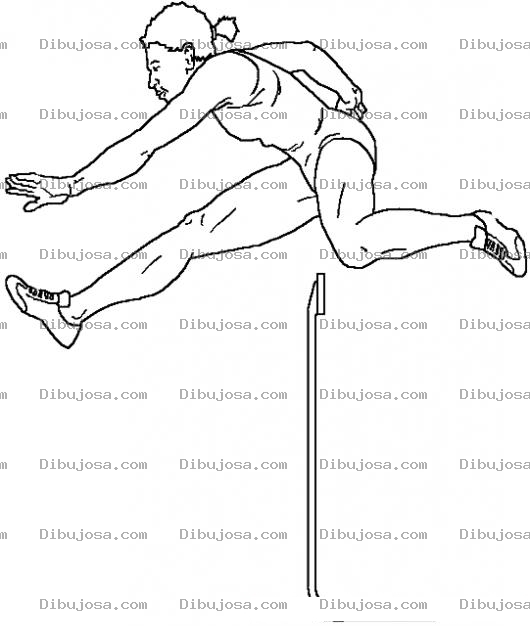 Dibujo para colorear Fideliaquirot Dibujo De La Atleta Fidelia Quirot Saltando Vallas Para Pintar Y Colorear Salto De Vallas
