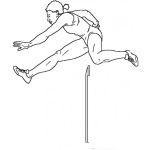 Dibujo para colorear Fideliaquirot Dibujo De La Atleta Fidelia Quirot Saltando Vallas Para Pintar Y Colorear Salto De Vallas