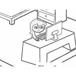 Dibujo para colorear Asitente De Gerencia Dibujo De Secretaria Oficinista Para Pintar Y Colorear Secretaria En Computadora