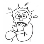 Dibujo para colorear Nerviosismo Angustia Y Preocupacion Dibujo De Hombre Nervioso Comiendose Las Una Para Pintar Y Colorear La Angustia De Un Hombre Preocupado Angustiado Y Ahuevado