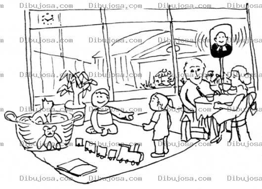 Dibujo para colorear Colegio Nursery Dibujo De Un Kinder Garden Para Pintar Y Colorear Un Colegio De Parvulitos Parbulitos