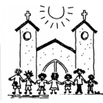 Dibujo para colorear Dibujo De Ninos En La Iglesia Para Pintar Y Colorear