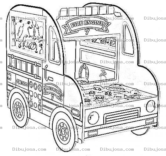Dibujo para colorear Camioneta De Juegos Para Pintar Y Colorear