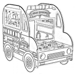 Dibujo para colorear Camioneta De Juegos Para Pintar Y Colorear