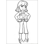Dibujo para colorear Dibujo De Nina Coqueta Para Pintar Y Colorear