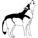 Dibujo para colorear Colorear Lobo Ahuyador