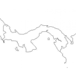 Dibujo para colorear Mapa De Panama