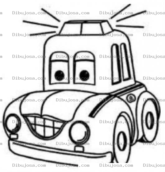 Dibujo para colorear Carro De Policas De Carro Cars Para Pintar Y Colorear Carritopolicia