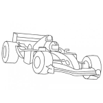 Dibujo para colorear Dibujo De Coche Formula 1 Para Colorear Formula1