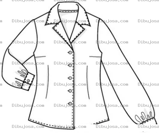 Dibujo para colorear Dibujo De Blusa Manga Larga Para Colorear