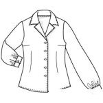 Dibujo para colorear Dibujo De Blusa Manga Larga Para Colorear
