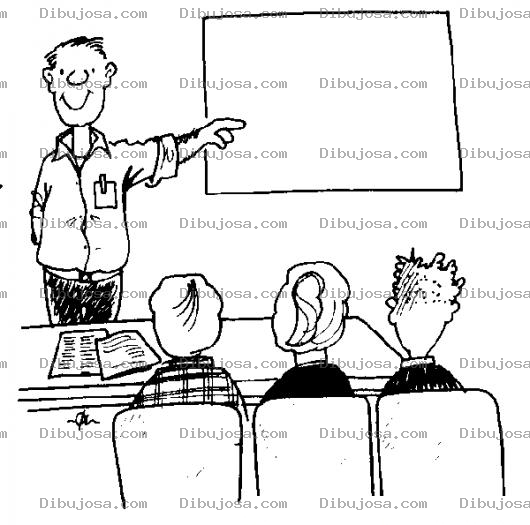 Dibujo para colorear Expositor Dibujo De Catedratico Universitario Dando Una Clase A 3 Alumnos Para Pintar Y Colorear Maestro Profesor Ensenando Una Materia