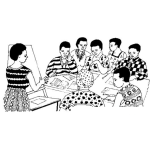 Dibujo para colorear Colegio De Negritos Para Pintar Y Colorear Alumnos Morenos