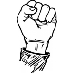 Dibujo para colorear Manodura Dibujo De Mano Empunada Para Pintar Y Colorear Mano Dura