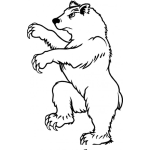 Dibujo para colorear Osokarateca Dibujo De Oso Karateca Haciendo La Cata De Karate Kid Para Pintar Y Colorear