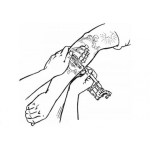 Dibujo para colorear Tatuador Dibujo De Un Tatuador Profesional Tatuando Un Tatuaje De Un Barco A Un Hombre En Su Antebrazo Para Pintar Y Colorear Tattoo
