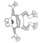 Dibujo para colorear Rana de Juguete para colorear