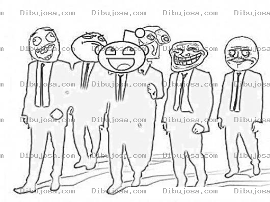 Dibujo para colorear Memes Ejecutivos Para Pintar Y Colorear Memes Con Saco Y Corbata