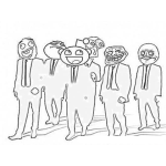 Dibujo para colorear Memes Ejecutivos Para Pintar Y Colorear Memes Con Saco Y Corbata