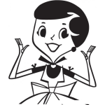 Dibujo para colorear Dibujo De Casera Ama De Casa Para Pintar Y Colorear Mujer De Hogar