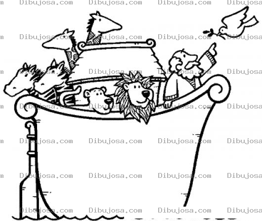 Dibujo para colorear Arcadenoe Dibujo Del Arca De Noe Para Pintar Y Colorear