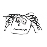 Dibujo para colorear Nervios Alterados Dibujo De La Cara Del Estres Para Pintar Y Colorear Perosna Estresada Con Mucha Paranoya Y Stress Es3