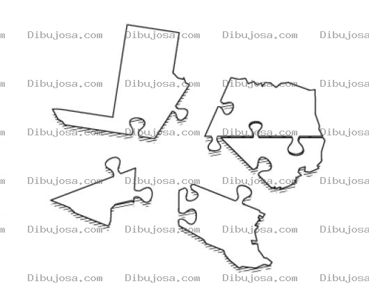 Dibujo para colorear Rompecabezas De Texas Para Pintar Y Colorear