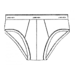 Dibujo para colorear Ropa interior masculina dibujo de Calsoncillo De Hombre Para Pintar Y Colorear Calzoncillo Masculino O Calzones De Hombre