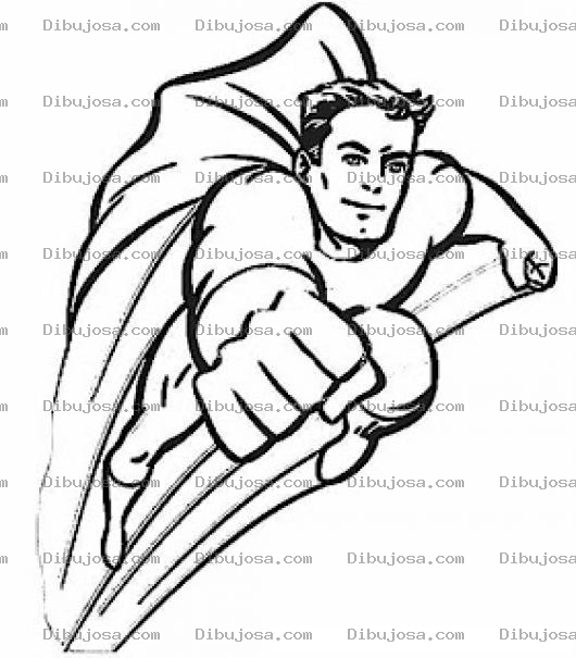 Dibujo para colorear Superboy Dibujo De Super Chico Para Pintar Y Colorear A Superchico
