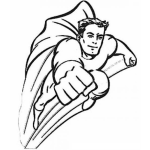 Dibujo para colorear Superboy Dibujo De Super Chico Para Pintar Y Colorear A Superchico