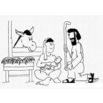 Dibujo para colorear El Verdadero Significado De La Navidad Dibujo Del Nacimiento De Jesus Con Maria Y Jose En Un Establo Para Pintar Y Colorear A Mariajesusyjose