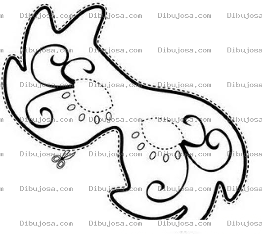 Dibujo para colorear Antifaz para pintar y recortar
