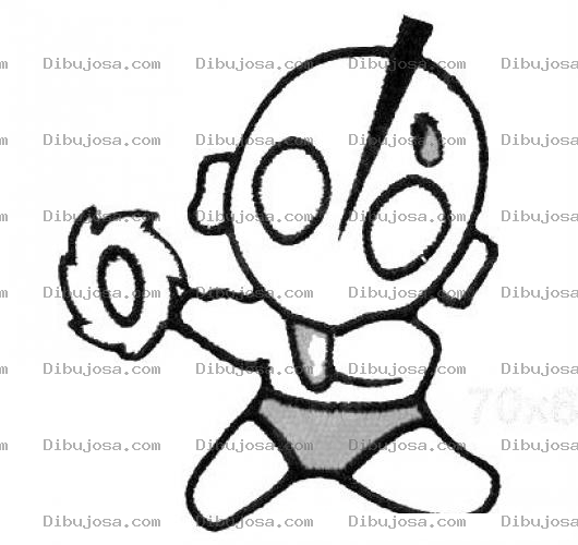 Dibujo para colorear Ultrabebe Dibujo Del Hijo De Ultraman Ultra Bebe Para Pintar Y Colorear A Ultrababy Bebe De Ultra Man
