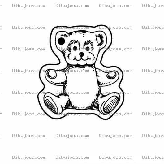 Dibujo para colorear Osito Recortable Dibujo De Calcomania De Osito Para Pintar Colorear Recortar Y Pegar