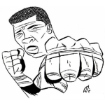Dibujo para colorear Mojamed Ali Dibujo De Muhammad Ali Para Pintar Y Colorear Al Boxeador Legendario Muhammadali Mojamedali
