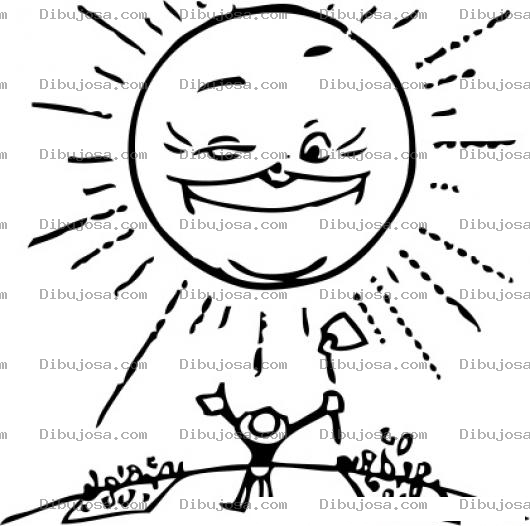 Dibujo para colorear Dia Soleado Dibujo De Agricultor Dando Gracias A DIOS Por El Sol Para Pintar Y Colorear Siembra Bendecida