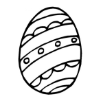 Dibujo para colorear Colorear Huevo de Pascua