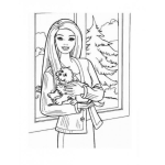 Dibujo para colorear La perrita de Barbie