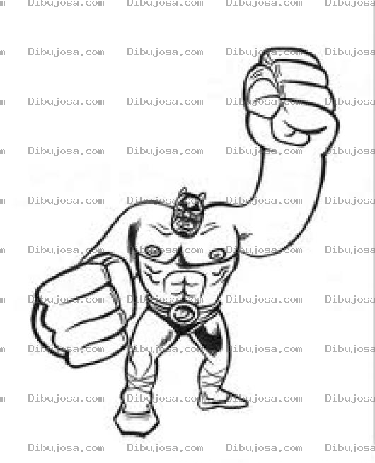 Dibujo para colorear Moustruoc De Manos Grande Para Colorear Manotas