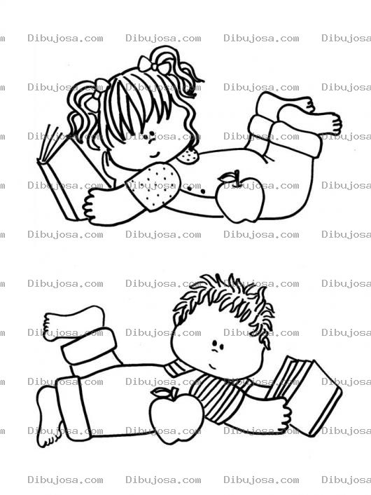 Dibujo para colorear Colorear ninos de cute colors