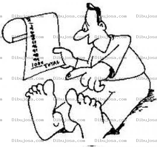 Dibujo para colorear Deudatotal Dibujo De Un Hombre Endeudadisimo Sumando Todas Sus Deudas Para Pintar Y Colorear Un Tumulto De Deudas Y Listado De Deuda Total